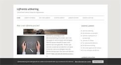 Desktop Screenshot of lijfrenteuitkering.net